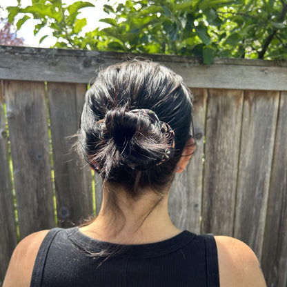 Midnight Purple Silk Scrunchie